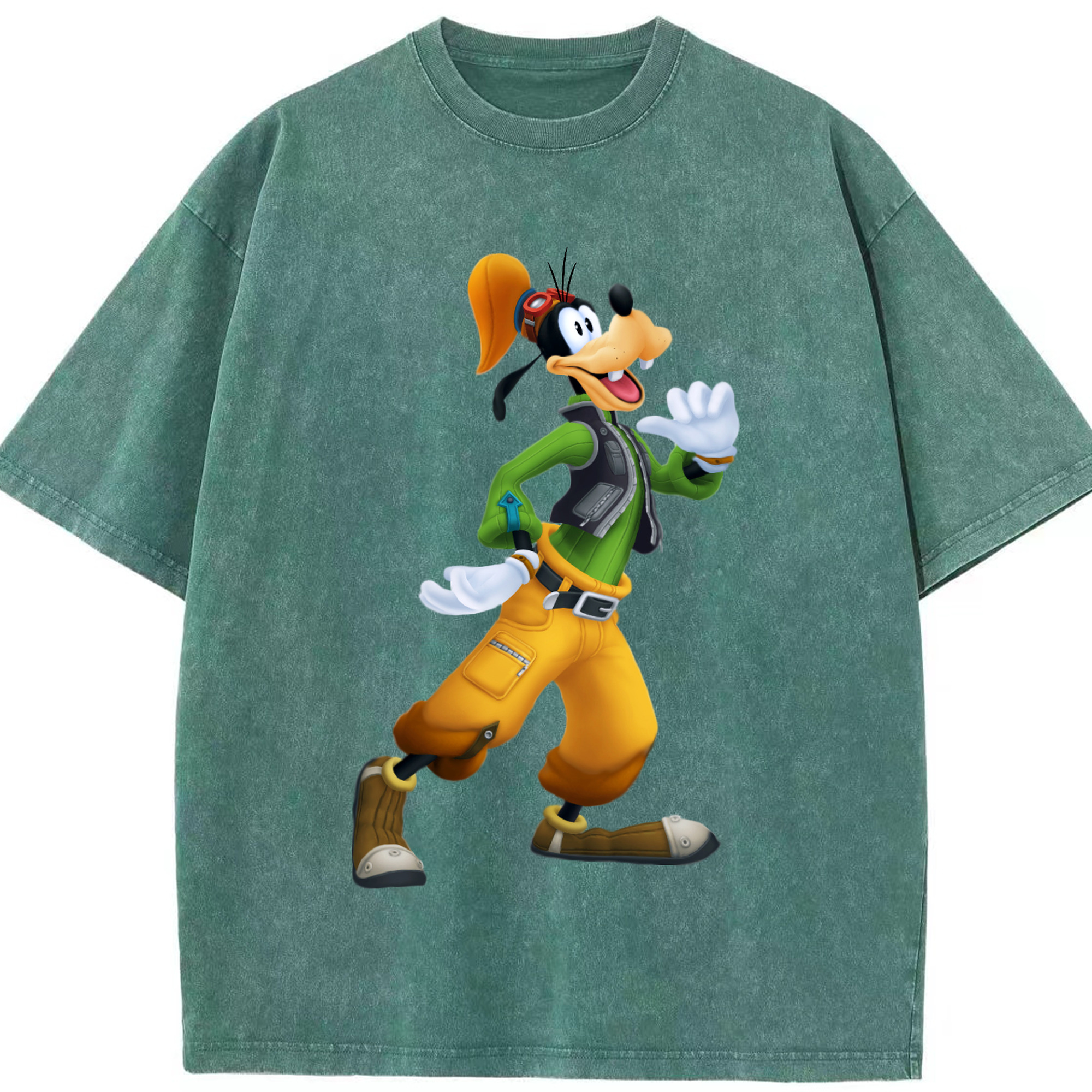 （画像用） ミッキーマウス Mickey Mouse 綿100% ヴィンテージ風 半袖Tシャツ（フロントプリント）